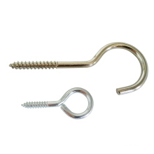 Top Sales 4.0*10mm Carbon Steel Blue White Zin Plated Open Or Close Stainless steel 304 316 Eye Screw
